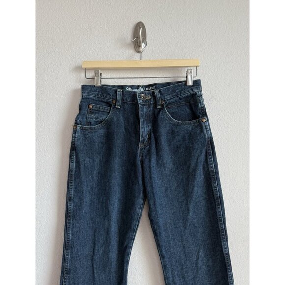 Wrangler Retro Jeans Boys Size 16 Dark Wash Western Cowboy Adjustable Waist Boot - Picture 5 of 13